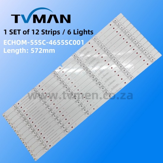 APPLICABLE SKYWORTH 55S9/55E381E/55E386E LED STRIPS CRH-ES55C353506124B7REV1.0BC 55INCH 6LED 3V