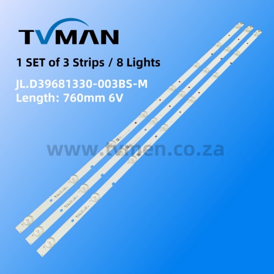 APPLICABLE HISENSE LC-40Q5020U JL.D39681330-003BS-M 40INCH 8LED 6V