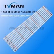 APPLICABLE HISENSE 65S1 LED STRIPS LB6507T LB65084 LB6507M V0 HD650V1U71-T0L1B 6LED 3V
