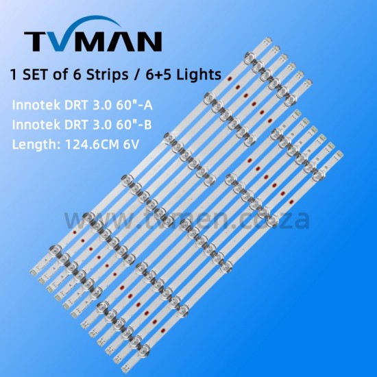 APPLICABLE LG 60LB5800 60LB650V LED STRIPS 60GB6580-CG Innotek DRT3.0 60INCH 11LED 6V