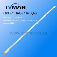 APPLICABLE SAMSUNG UA32D4003B 32D4000N LED STRIPS BN64-01635A 2011SVS32-4K-V1-1CH 32INCH 58LED 3V