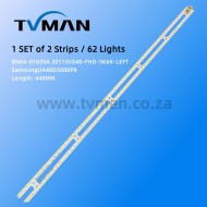 APPLICABLE SAMSUNG UA40D5000PR LED STRIPS  2011SVS40-56K-H1-1CH-PV 40INCH 62LED 3V