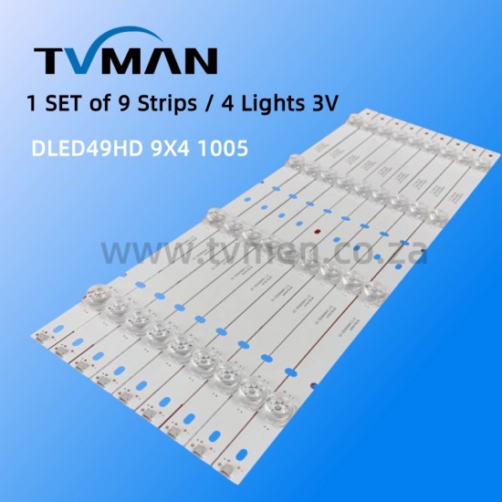 DLED49HD 9X4 1005 E177671B/PEC BPM2V0 1732 49INCH 4LED 3V
