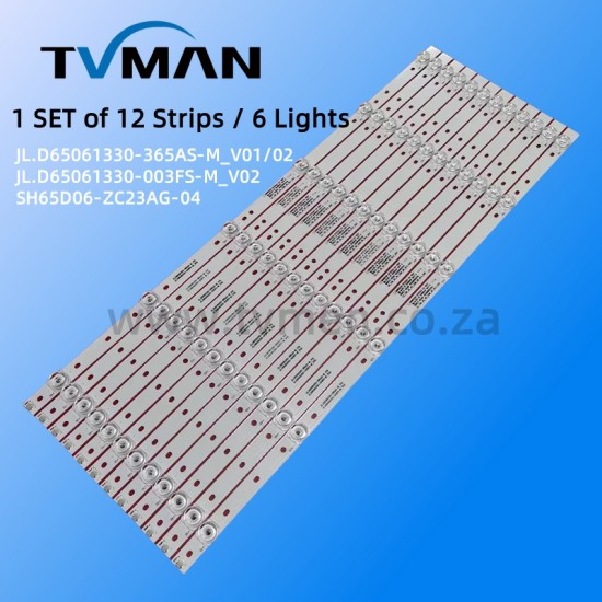 APPLICABLE HISENSE HZ65A65 LED STRIPS J L.D65061330-00 3FS-M_V02 HD650S1U51 65INCH 6LED 3V