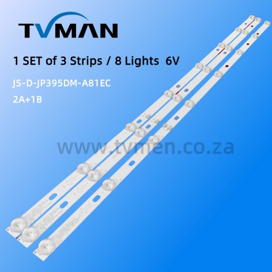 JS-D-JP395DM-A81EC B82EC E395DM1000 D40-M30 40BF400 40INCH 8LED 6V