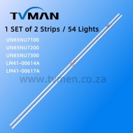 APPLICABLE SAMSUNG UA65NU7000JXXZ LED STRIPS BN96-45635A LM41-00570/615A 65INCH 54LED 162V