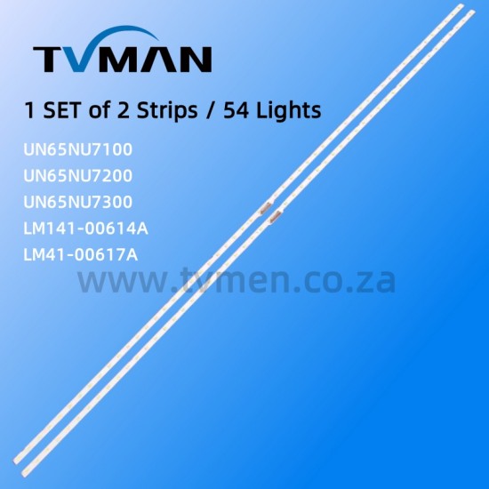 APPLICABLE SAMSUNG UE65NU7090 UA65NU7300 LED STRIPS BN96-45635A LM41-00570A 00614A 65INCH 54LED 162V