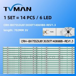 REPLACEMENT HISENSE 75A6G LED CRH-BX75S3U813030T14069B8-REV1.3 HD750S3U81TAB