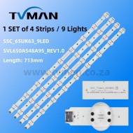 APPLICABLE LG LED STRIPS 65UK6090PUA  SSC_65UK63_9LED_SVL650AS48A95
