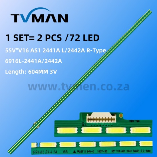 APPLICABLE LG LED LIGHT LG55H850V 6922l-0192A 6916L2442A 2441A 55 V16 AS1