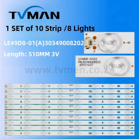 APPLICABLE HISENSE LED LIGHT LS49A51 LS49H510N LS49H510X LE49D8-01(A)