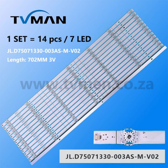 APPLICABLE HISENSE LED LIGHT HZ75A65 HZ75E5A JL.D75071330-003AS-M-V02