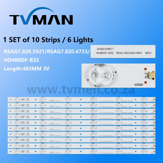 APPLICABLE HISENSE LED STRIPS LED48EC290N LED48K220  HD480DF-B32 RSAG7.820.6733 RSAG7.820.5291
