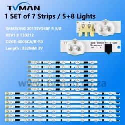APPLICABLE SAMSUNG LED STRIPS 40 INCH D2GE-400SCA/B-R3 2013SVS40F UA40F5500/6400/6300/5000