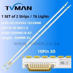 APPLICABLE SAMSUNG LED STRIPS UA55ES6100J  2012SVS55_7032SNB_RIGHT80_PV_111213