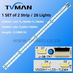 V500H1-LS5-TL V500H1-LS6-TLEM2 APPLICABLE HISENSE SINOTEC SANSUI JVC TELEFUNKEN LED STRIPS LED50K310NX3D 4A-D071072 D071074