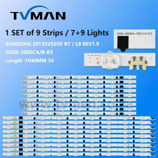 APPLICABLE SAMSUNG LED STRIPS UA50F5500AJ UA50F5500AR UA50F5500ARXXZ 2013SVS50F D2G-500SCA/B-R3