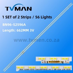 APPLICABLE SAMSUNG TV LED STRIPS UA60AU8000K 60AU8K BN96-52596A ES60SV8FPKWA56  56LED 3V