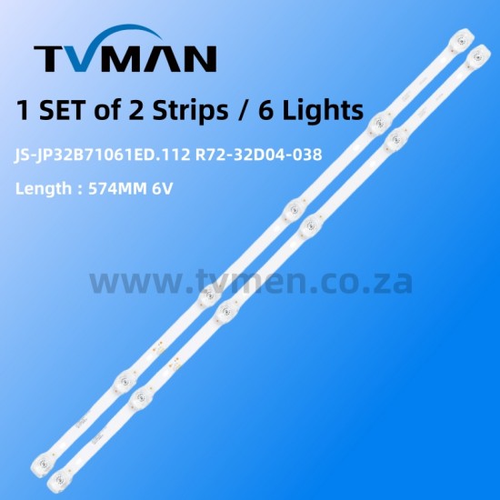 JS-JP32B71061ED.112 R72-32D04-038 548121T.30068 32 INCH UNIVERSAL LED STRIPS 
