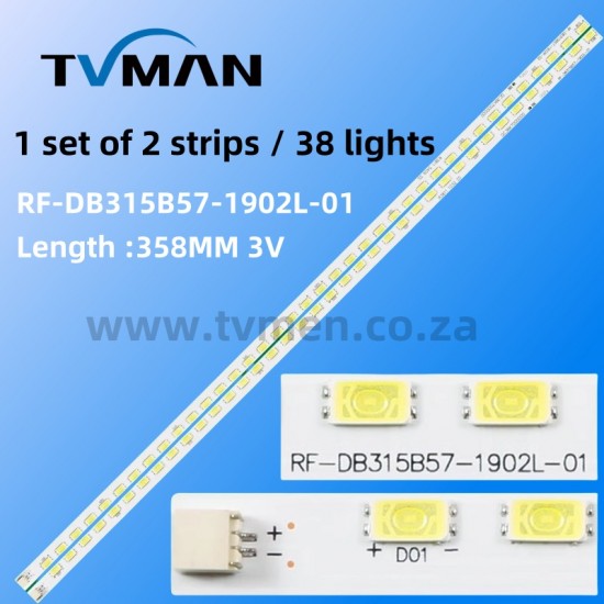 32HME8000R33/R35 LED STRIP RF-DB315B57-1902R/L-01/02