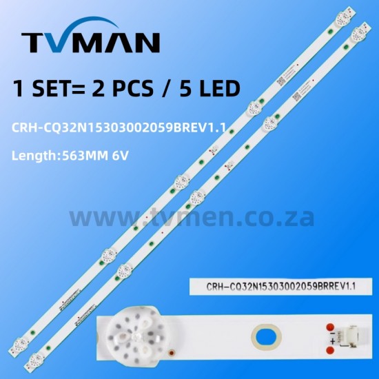 CRH-CQ32N15303002059BRREV1.1 UNIVERSAL 32INCH  5 LED 6V