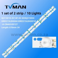 KJ315D10-ZC14F-02 303KJ315031 UNIVERSAL 32 INCH 10LED 3V