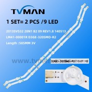 APPLICABLE SAMSUNG 32 INCH D3GE-320SM0-R2 LM41-00001R 2013SVS32_28N1 9LED 3V