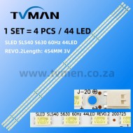 SLED SLS40 5630 60hz 44LED REV0.2 40 INCH LED STRIPS 44LED 3V