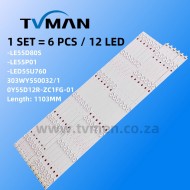 Applicable SINOTEC LED BLACKLIGHT OY55D12R/L-ZC21FG-01 303WY550032 STL-55N86UG STL-55N86UM