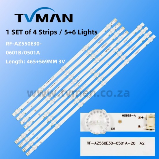 APPLICABLE LG 55UJ6200-U LED LIGHT RF-AZ550E30-0601B-12/0501A-12 YAL13-005