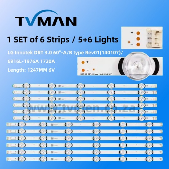 APPLICABLE LG 60LY340C-CA LED STRIPS 60GB6580-CG 60GB6500-CA Innotek DRT3.0 60