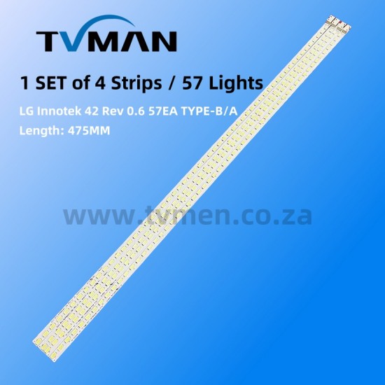 APPLICABLE LG lnnotek 42 V5 Edge REV 0.3 LC420EUD LE42A300N LED LIGHT 60LED 6V