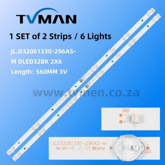 32V4 32C4 LED LIGHT JL.D32061330-296AS-M DLED32BK 6LED 3V