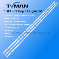 APPLICABLE SAMSUNG UA40M5000AW LED STRIPS 2015 SVS39.5 FHD FCOM 8LEDS LM41-00355A 40 INCH 8LED 3V