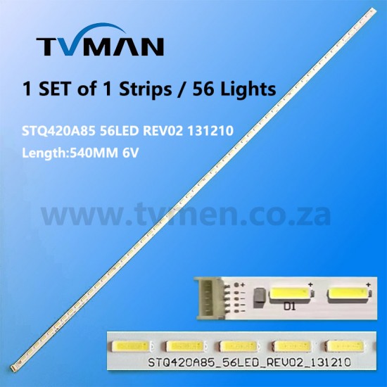 42L1355C 42L1359C LED STRIPS STQ420A85_56LED_REV02_131210 42 INCH 56LED 6V 