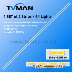 APPLICABLE SAMSUNG 65AU8K UA65AU8000 UE65AU8000 TV LED STRIPS BN96-52586A 64LED 3V