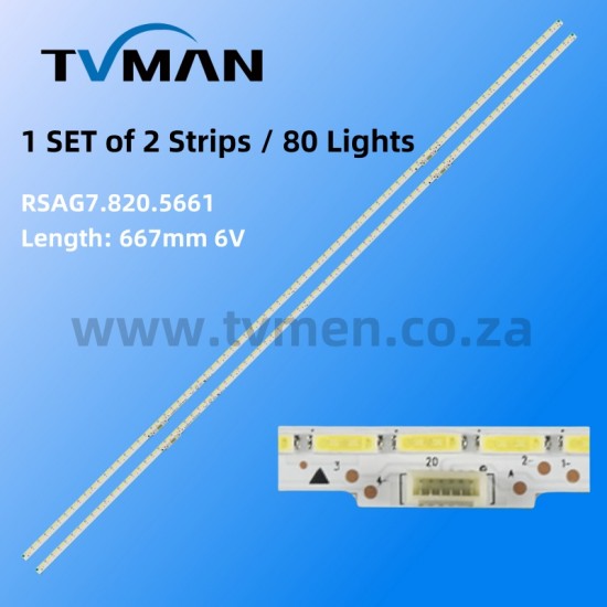 APPLICABLE HISENSE HE550HUD-B31 B32 RSAG7.820.5661 5597 RSAG8.038.4108 55 INCH 80LED 6V