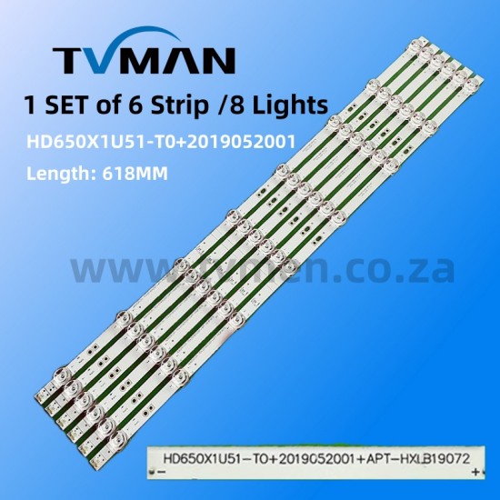 APPLICABLE HISENSE HZ65E3D-J HZ65A56E LED LIGHT HD650X1U51-T0+2019052001+APT-H 65INCH 8 LED 3V