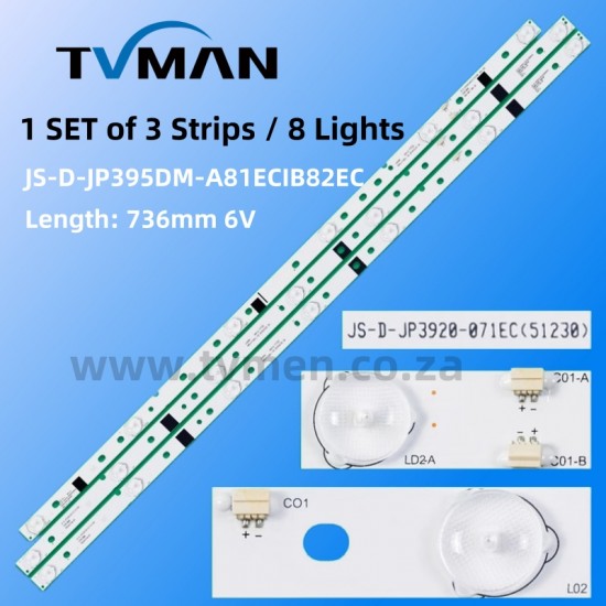 LED39C310B/A  JS-D-JP3920-071EC E39F 2000 MCPCB 39INCH LED STRIPS 6V 