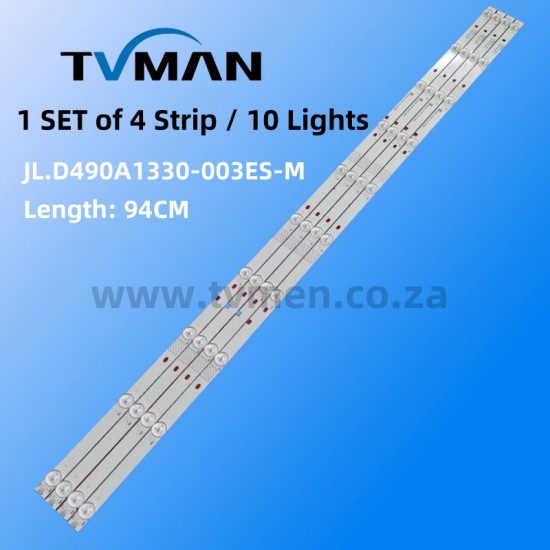 APPLICABLE HISENSE LED49N2600/3000U LED49EC350A LED STRIPS JL.D490A1330-003BS-M 49INCH 10LED 3V