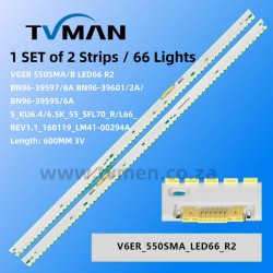 UA55MUF40SXXZ MU6700JXXZ S-KU6.4/6.5K-55-SFL70-L66-R 55INCH 66LED 3V