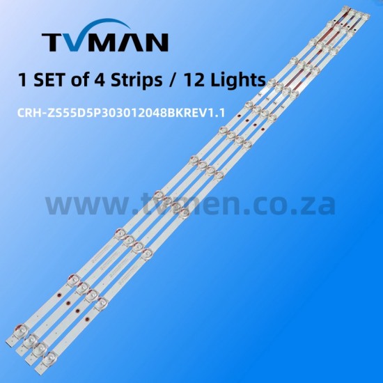 55G10 55G7 LED STRIPS CRH-ZS55D5P303012048BKREV1.01  55INCH 12LED 3V