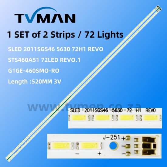 SLED 2011SGS46 5630 LJ64-03035A 46INCH 72LED 3V