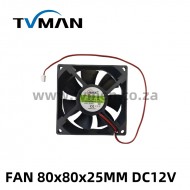 FAN 80x80x25MM DC12V