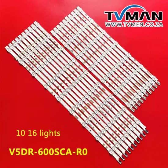 Applicable to Samsung UE60JU6800 UE60JU6870 UA60JS7200 light strip V5DR_600SCA-R0