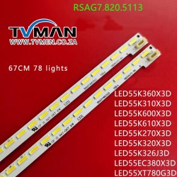 Hisense LED 55K360X3D Light Bar LED 55K600X3D RSAG7.820.5113 Screen HE55GFD-B51