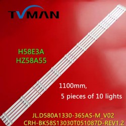 Hisense HZ58T3D light strip JL D580A1330-003AS-M-V01 screen HD580S1U91/S1 10 lights