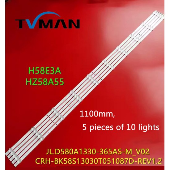Hisense HZ58T3D light strip JL D580A1330-003AS-M-V01 screen HD580S1U91/S1 10 lights
