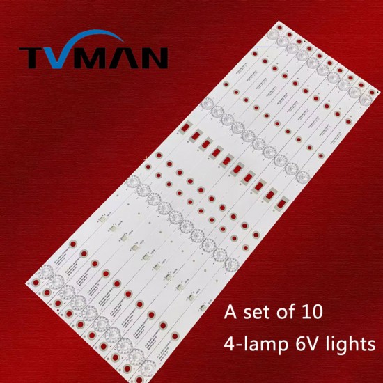 Lehua 49AX3000 light strip JS-D-JP4910-041EC light strip 4 lights 10 LCD TV LED light strips