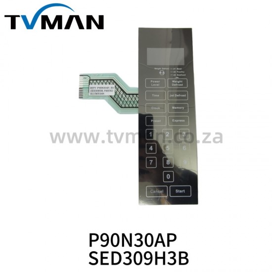 MICROWAVE OVEN SAMSUNG TOUCH PAD P9ON30APSED309 H3B